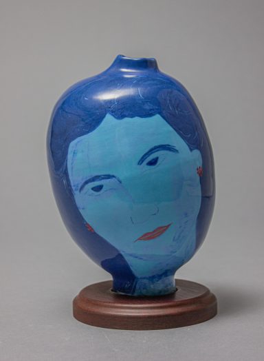 Vase Blue Face